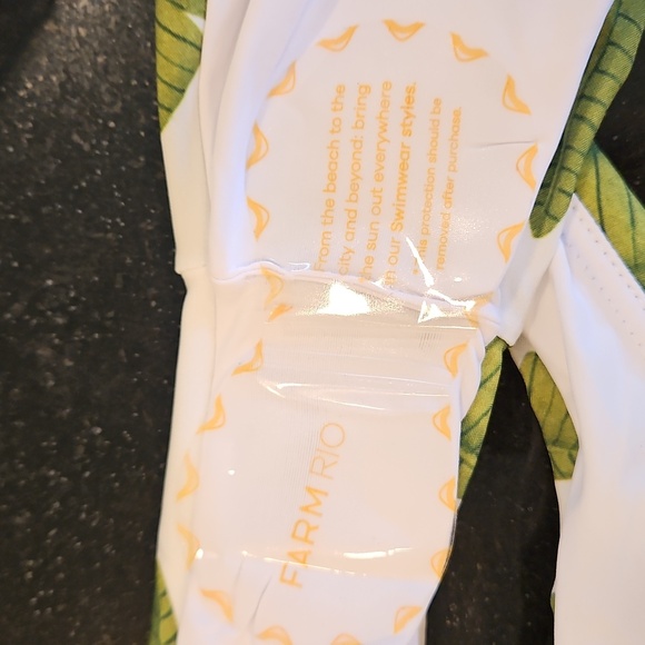 💕FARM RIO Palm Fan Bikini Set - Triangle Bikini Top + Low Bikini Bottom XL NWT - Picture 15 of 15